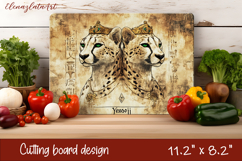 Cute cat love Cutting Board Sublimation Design | cats Product Image 1