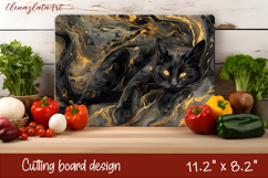 Cute cat love Cutting Board Sublimation Design | cats Product Image 1