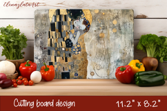 Cute cat love Cutting Board Sublimation Design | cats Product Image 1