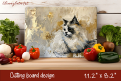 Cute cat love Cutting Board Sublimation Design | cats Product Image 1