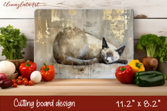 Cute cat love Cutting Board Sublimation Design | cats Product Image 1
