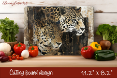 Cute cat love Cutting Board Sublimation Design | cats Product Image 1