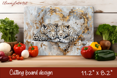Cute cat love Cutting Board Sublimation Design | cats Product Image 1