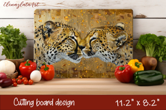 Cute cat love Cutting Board Sublimation Design | cats Product Image 1