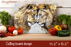 Cute cat love Cutting Board Sublimation Design | cats Product Image 1