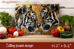 Cute cat love Cutting Board Sublimation Design | cats Product Image 1