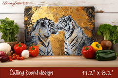 Cute cat love Cutting Board Sublimation Design | cats Product Image 1