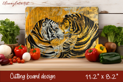 Cute cat love Cutting Board Sublimation Design | cats Product Image 1
