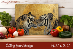 Cute cat love Cutting Board Sublimation Design | cats Product Image 1