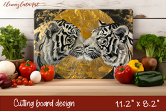Cute cat love Cutting Board Sublimation Design | cats Product Image 1