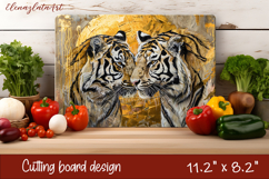 Cute cat love Cutting Board Sublimation Design | cats Product Image 1