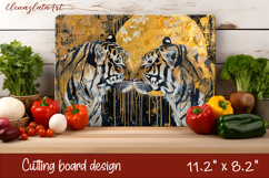 Cute cat love Cutting Board Sublimation Design | cats Product Image 1