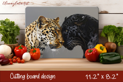 Cute cat love Cutting Board Sublimation Design | cats Product Image 1