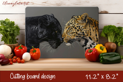 Cute cat love Cutting Board Sublimation Design | cats Product Image 1
