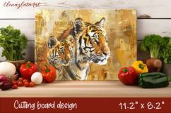 Cute cat love Cutting Board Sublimation Design | cats Product Image 1