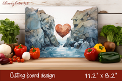 Sea cutting board design,Beach sublimation png Product Image 1