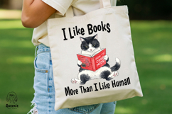 Funny Book Lover Cat Reading Png Sarcastic Quote Product Image 5