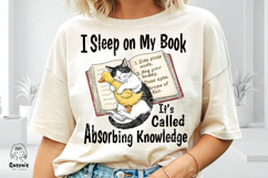 Funny Sleeping Cats Bookworm Sarcastic Book Lover Quotes Product Image 2