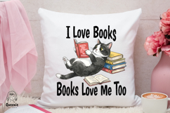 Funny Sleeping Cats Bookworm Sarcastic Book Lover Quotes Product Image 3