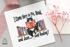 Funny Cat Reading Books Sarcastic Bookish Reading Quotes Product Image 4