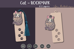 Cat Bookmark SVG Product Image 1