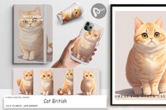 Digital Paper Cat British Product Image 1