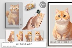 Digital Paper Cat British Product Image 1