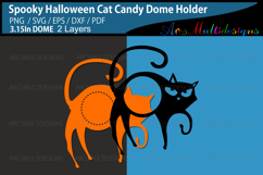 Spooky Halloween Cat candy dome holder Product Image 2