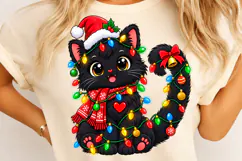 Cat Christmas PNG, Meowy Xmas Holiday Digital Design Product Image 2
