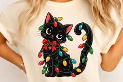 Cat Christmas PNG, Meowy Xmas Holiday Digital Design Product Image 2