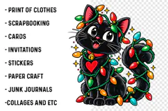 Cat Christmas PNG, Meowy Xmas Holiday Digital Design Png Product Image 3