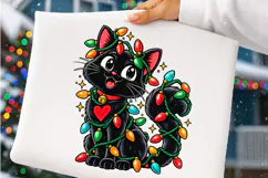 Cat Christmas PNG, Meowy Xmas Holiday Digital Design Product Image 4
