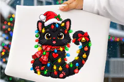 Cat Christmas PNG, Meowy Xmas Holiday Digital Design Product Image 4