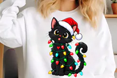Cat Christmas PNG, Meowy Xmas Holiday Digital Design Product Image 5