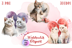 Lovely Cats | Watercolor Illustrations Product Image 1
