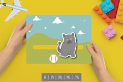 Grey Cat Clipart for Penny Slider Product Image 1