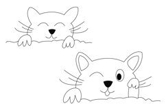 Cat Coloring Pages Illustrations - 17 Designs Product Image 4