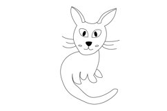 Cat Coloring Pages Illustrations - 17 Designs Product Image 7