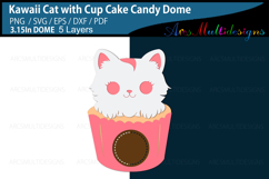 Kawaii Cat with cupcake candy dome holder Product Image 2