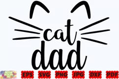 Cat Dad SVG | Cat SVG | Pet SVG | Cat Lover SVG | Animal SVG Product Image 1