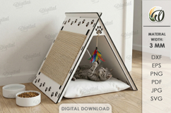 3D Pet Houses Bundle Laser Cut. Cat And Dog Home SVG Product Image 4