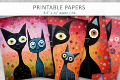Cat Junk Journal Printable Papers Product Image 1