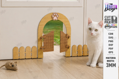 Wooden Cat Doors Laser Cut Bundle | Pet Friendly Home | CNC Product Image 3