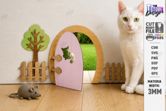Wooden Cat Doors Laser Cut Bundle | Pet Friendly Home | CNC Product Image 6