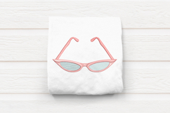 Vintage Cat Eye Glasses Embroidery