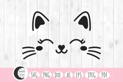 Cute cat face svg, cute cat svg, cat svg, cat face svg