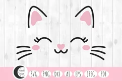 Cute cat face svg, cute cat svg, cat svg, cat face svg