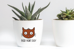 Colored Hand-Drawn Cat Faces | Kawaii Animal Head Product Image 7