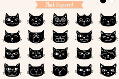 Hand-Drawn Cat Faces | Kawaii Animal Head Product Image 5
