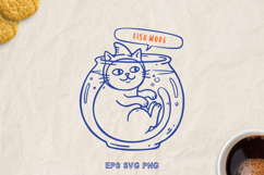 Funny Cat SVG PNG, Sarcastic Quote, Hand Drawn Cat Clipart. Product Image 1